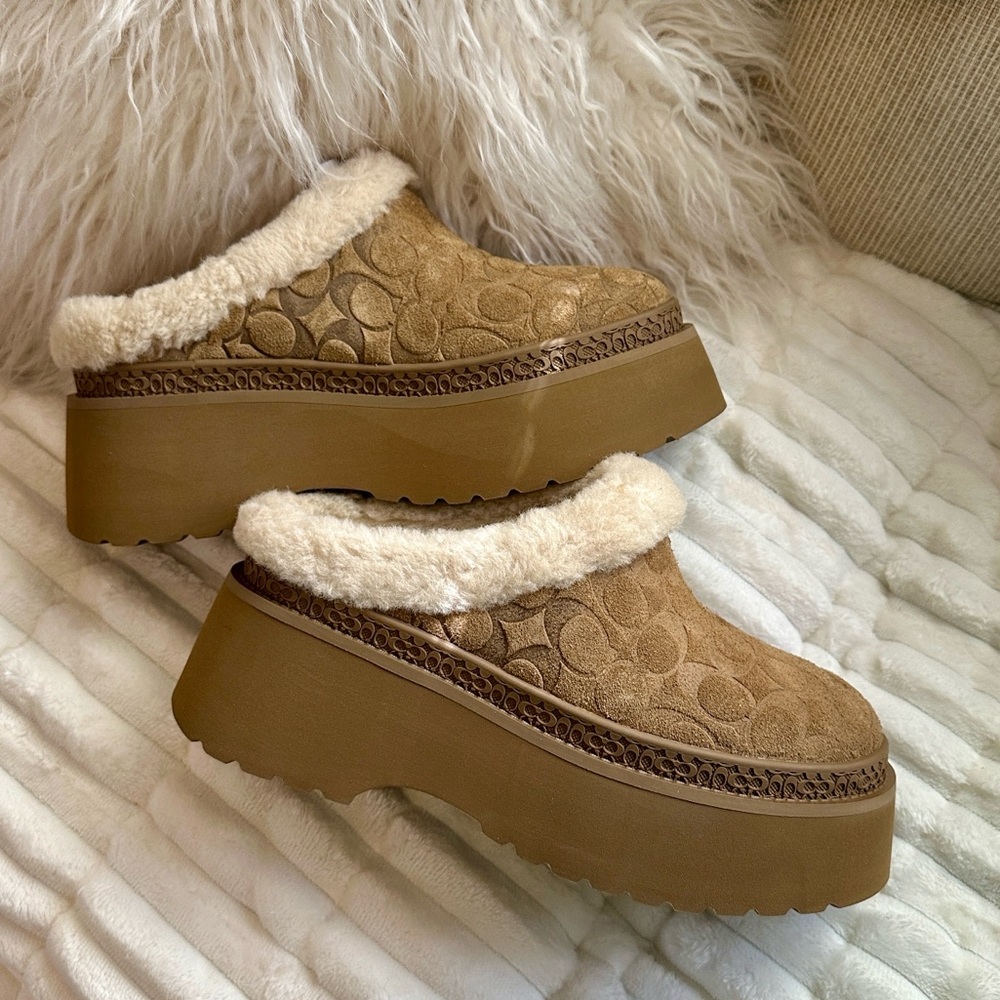 NIB | COACH Cecilia Clog in Signature Suede - Picture 9 of 13